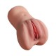  Çift Girişli Anal ve Vajinal Gerçekçi Mastürbatör 18 cm